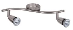Rabalux Norman Wand & Deckenspot 2x GU10 Satin Chrom
