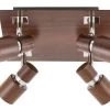 Rabalux Merkur Deckenspot 4x GU10 Wenge