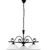 Rabalux Dorothea Pendelleuchte 3x E27 Matt Schwarz, Weißer Alabaster