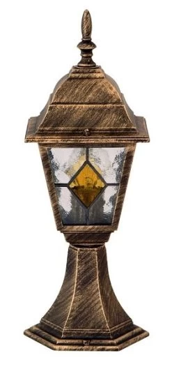 Rabalux Monaco Außen Sockelleuchte 1x E27 Gold Antik