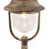 Rabalux New York Außen Sockelleuchte 1x E27 Antik Gold