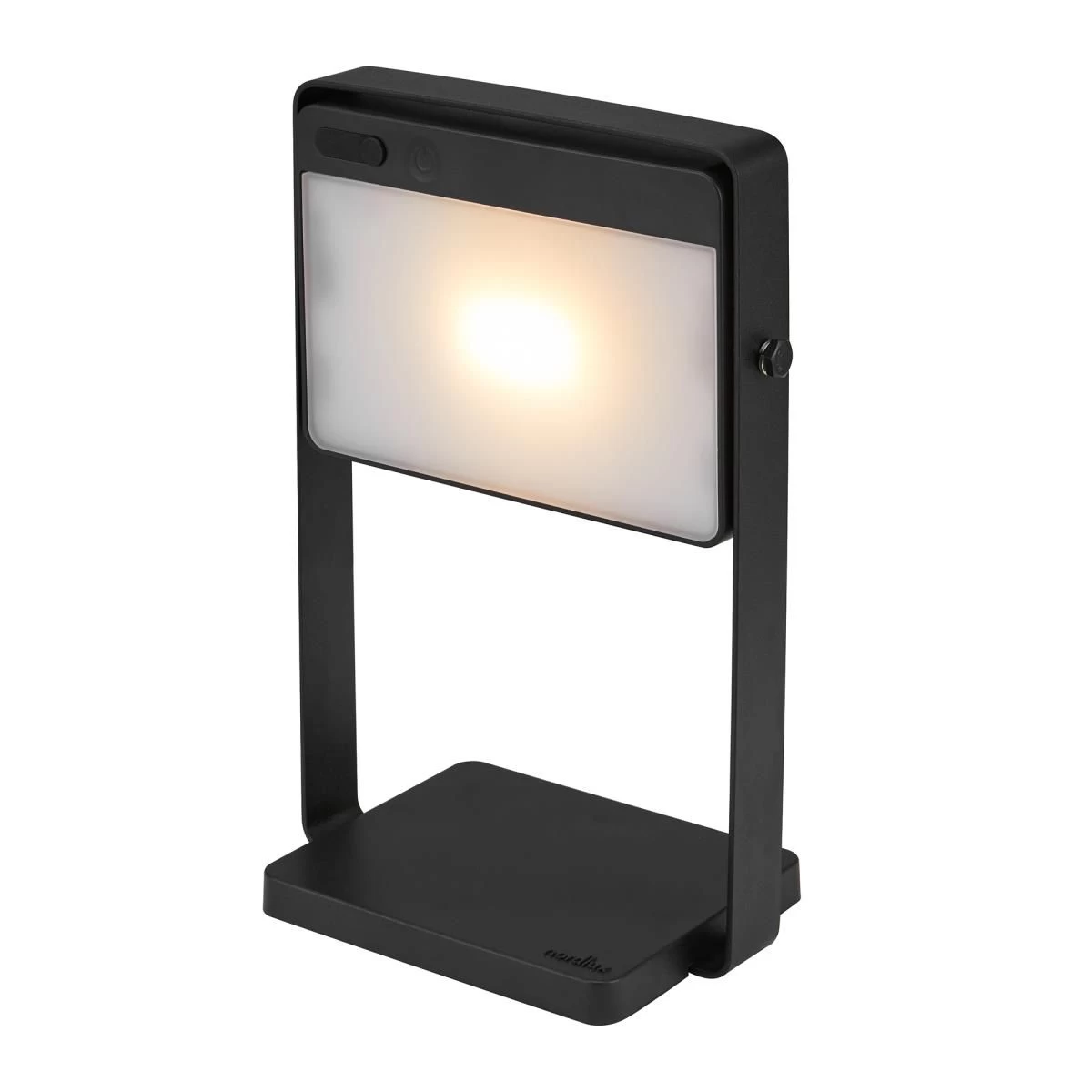 Nordlux Mobile LED Solar Tischlampe Saulio To Go Schwarz IP44 3000K Dimmbar