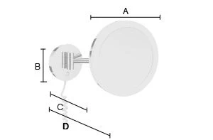 Smedbo Outline Kosmetikspiegel Mit Dual LED-Beleuchtung PMMA Rund FK482E 3 Smedbo Outline Kosmetikspiegel Mit Dual LED-Beleuchtung PMMA Rund FK482E – Bild 3