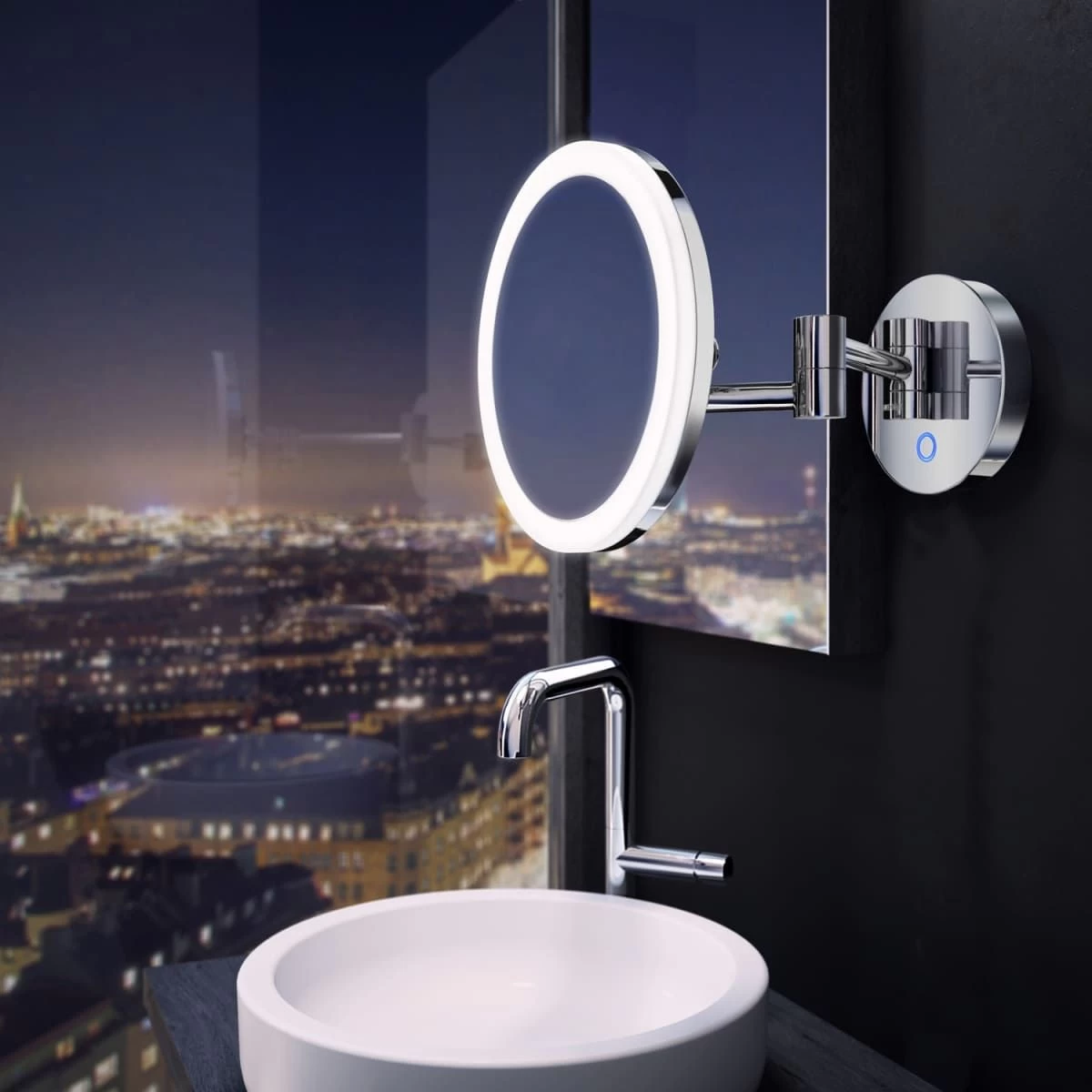 Smedbo Outline Kosmetikspiegel Mit Dual LED-Beleuchtung PMMA Rund FK485EP 3 Smedbo Outline Kosmetikspiegel Mit Dual LED-Beleuchtung PMMA Rund FK485EP – Bild 3