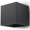 Sollux QUAD Moderne Wandleuchte Eckig Schwarz 10x10cm 1-flg. G9