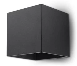 Sollux QUAD Moderne Wandleuchte Eckig Schwarz 10x10cm 1-flg. G9