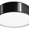 Sollux ARENA Moderne Deckenlampe Rund Schwarz 2-flg. E27