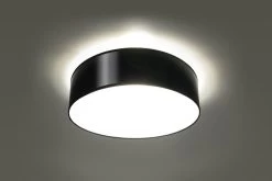 Sollux ARENA Moderne Deckenlampe Rund Schwarz 2-flg. E27 -Beleuchtung Rabatte sxsl.0121 2