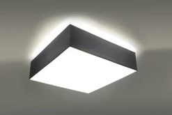 Sollux HORUS Moderne Deckenlampe Eckig Silber 2-flg. E27 -Beleuchtung Rabatte sxsl.0137 2