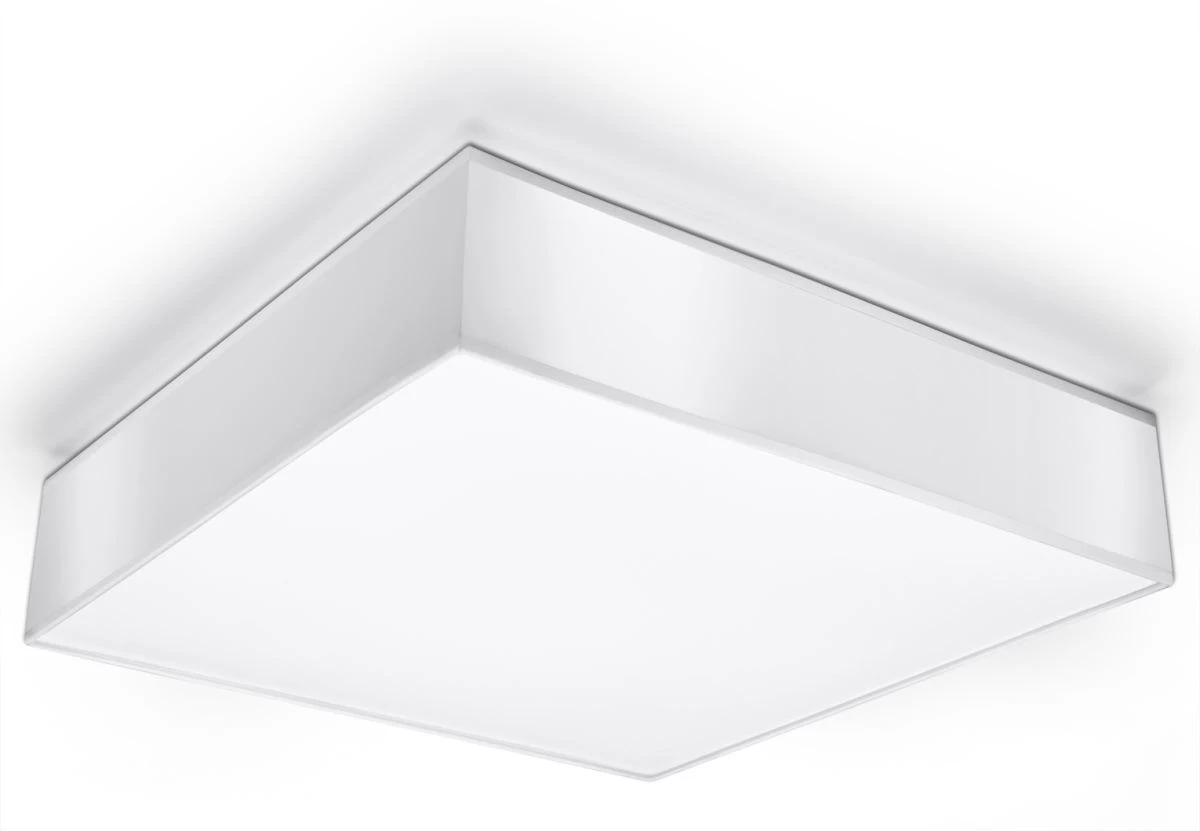 Sollux HORUS Moderne Deckenlampe Eckig Weiss 3-flg. E27 1 Sollux HORUS Moderne Deckenlampe Eckig Weiss 3-flg. E27