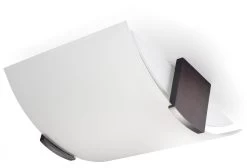 Sollux EMILIO Moderne Deckenlampe Weiss, Wenge 2-flg. E27