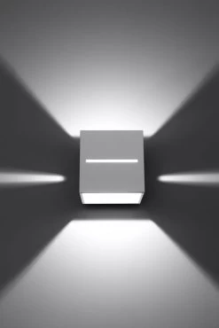 Sollux LOBO Moderne Wandleuchte Eckig Weiss 1-flg. G9 8 Sollux LOBO Moderne Wandleuchte Eckig Weiss 1-flg. G9 -Beleuchtung Rabatte sxsl.0206 3