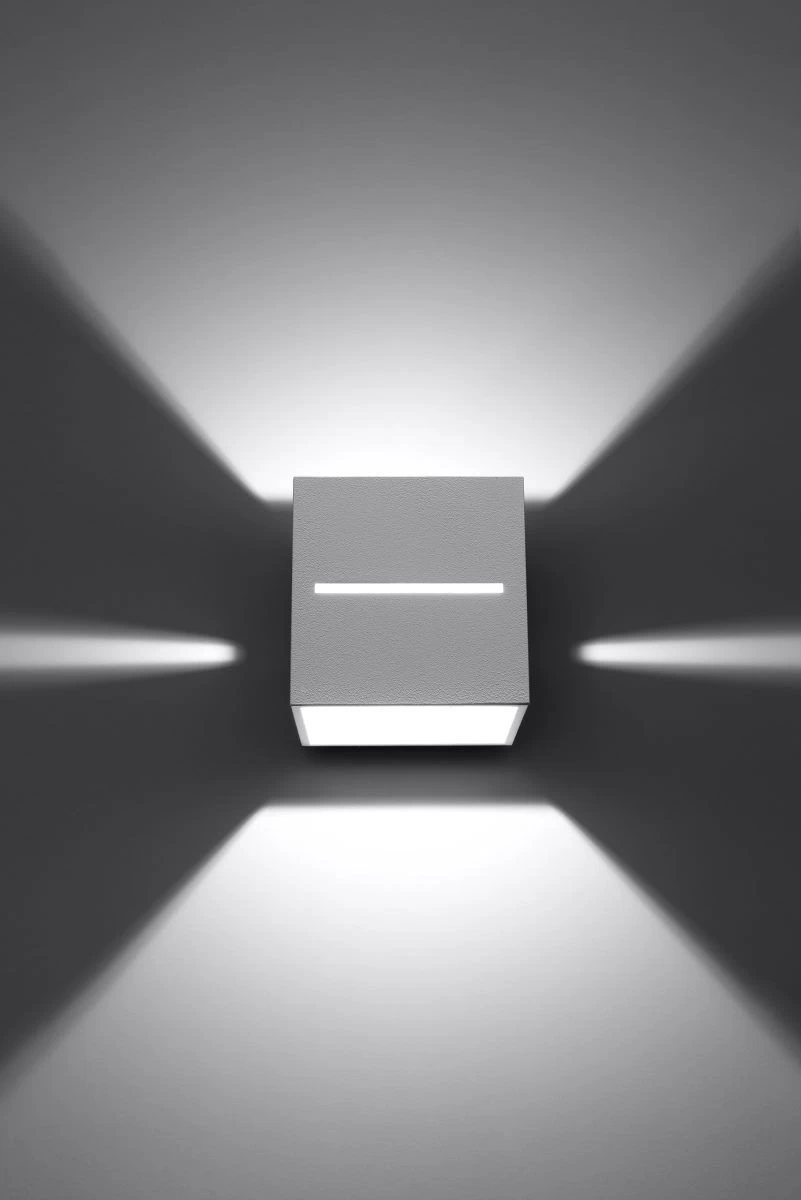 Sollux LOBO Moderne Wandleuchte Eckig Weiss 1-flg. G9 4 Sollux LOBO Moderne Wandleuchte Eckig Weiss 1-flg. G9 – Bild 4