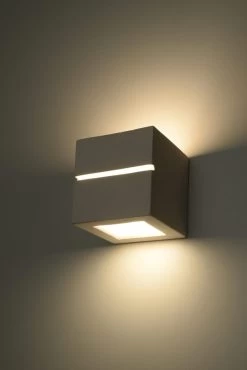 Sollux LEO Moderne Keramik Wandleuchte Weiss 1-flg. E27 -Beleuchtung Rabatte sxsl.0230 2