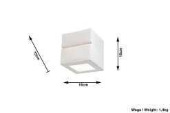 Sollux LEO Moderne Keramik Wandleuchte Weiss 1-flg. E27 -Beleuchtung Rabatte sxsl.0230 ze