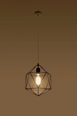 Sollux GASPARE Vintage Hängelampe Schwarz 1-flg. E27 6 Sollux GASPARE Vintage Hängelampe Schwarz 1-flg. E27 -Beleuchtung Rabatte sxsl.0291 2