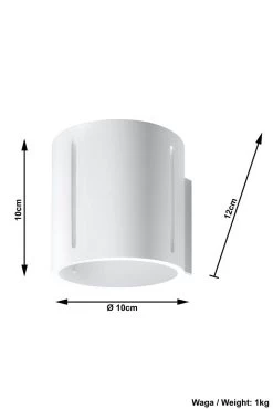 Sollux INEZ Moderne Wandleuchte Weiss 1-flg. G9 -Beleuchtung Rabatte sxsl.0352 ze