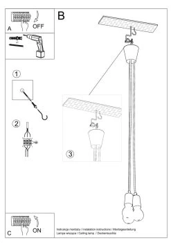 Sollux Diego 3 Hängelampe Grün 3x E27 Dimmbar 15x15x90cm -Beleuchtung Rabatte sxsl.0582 11