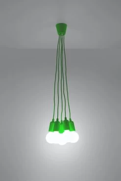Sollux Diego 5 Hängelampe Grün 5x E27 Dimmbar 25x25x90cm 20 Sollux Diego 5 Hängelampe Grün 5x E27 Dimmbar 25x25x90cm -Beleuchtung Rabatte sxsl.0583 3