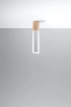 Sollux Pablo Aufbauleuchte Weiß, Natur Holz GU10 Dimmbar 6x6x30cm 17 Sollux Pablo Aufbauleuchte Weiß, Natur Holz GU10 Dimmbar 6x6x30cm -Beleuchtung Rabatte sxsl.0631 2