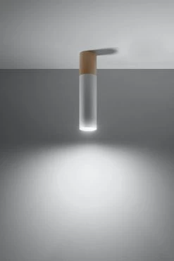 Sollux Pablo Aufbauleuchte Weiß, Natur Holz GU10 Dimmbar 6x6x30cm 16 Sollux Pablo Aufbauleuchte Weiß, Natur Holz GU10 Dimmbar 6x6x30cm -Beleuchtung Rabatte sxsl.0631 3