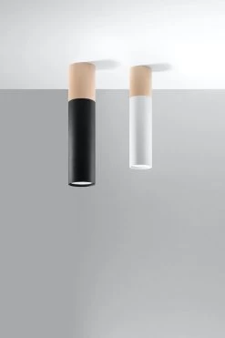 Sollux Pablo Aufbauleuchte Weiß, Natur Holz GU10 Dimmbar 6x6x30cm 15 Sollux Pablo Aufbauleuchte Weiß, Natur Holz GU10 Dimmbar 6x6x30cm -Beleuchtung Rabatte sxsl.0631 4