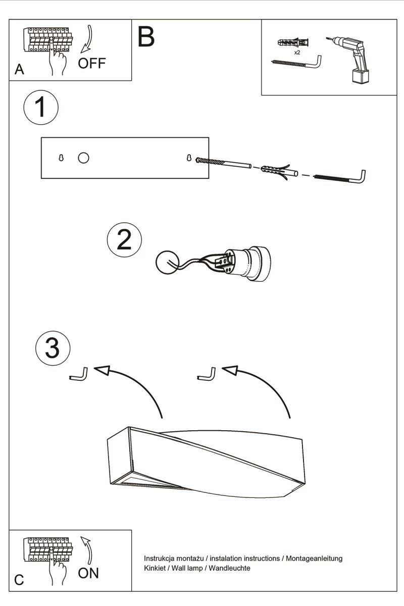 Sollux Sigma Wandlampe Grau 2x E27 Dimmbar 42x12x14cm 5 Sollux Sigma Wandlampe Grau 2x E27 Dimmbar 42x12x14cm – Bild 5