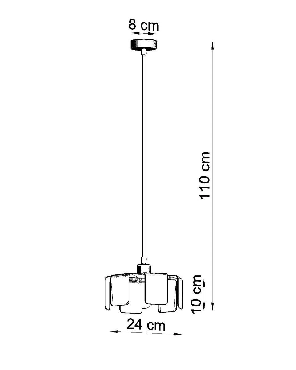 Sollux Tulip Hängelampe Weiß E27 Dimmbar 24x24x110cm 6 Sollux Tulip Hängelampe Weiß E27 Dimmbar 24x24x110cm – Bild 6