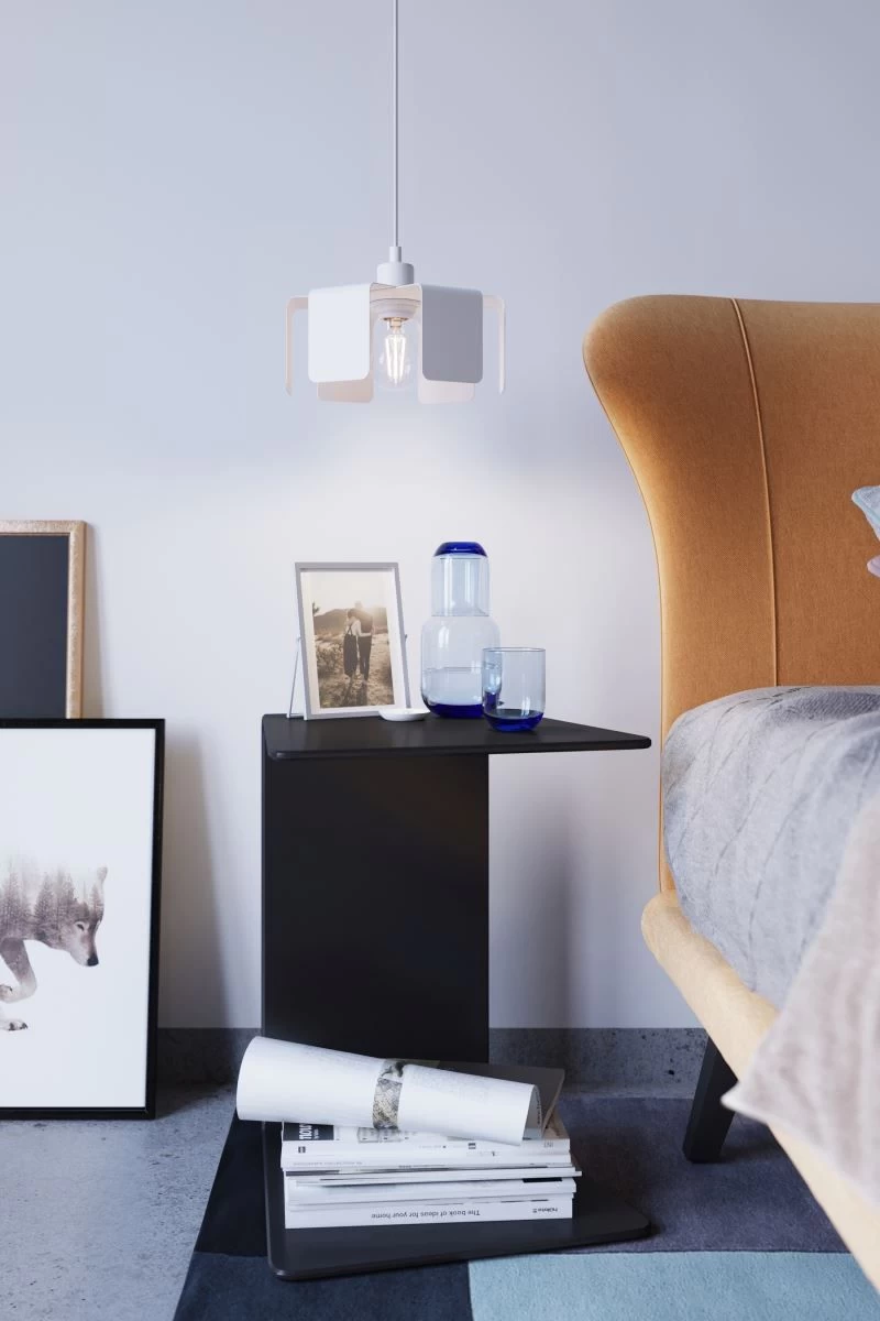 Sollux Tulip Hängelampe Weiß E27 Dimmbar 24x24x110cm 3 Sollux Tulip Hängelampe Weiß E27 Dimmbar 24x24x110cm – Bild 3