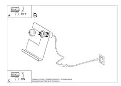Sollux Incline Tischlampe Weiß E27 Mit Kabelschalter Und Ablage 25x13x24cm 12 Sollux Incline Tischlampe Weiß E27 Mit Kabelschalter Und Ablage 25x13x24cm -Beleuchtung Rabatte sxsl.0668 11