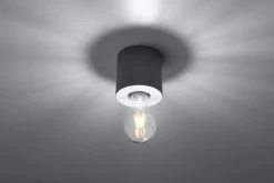 Sollux Salgado Aufbauleuchte Grau E27 Dimmbar 10x10x10cm -Beleuchtung Rabatte sxsl.0678 3