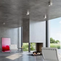 Sollux Blake Aufbauleuchte Grau GU10 Dimmbar 12x12x11cm -Beleuchtung Rabatte sxsl.0699 13