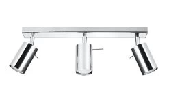 Sollux Ring 2 Deckenstrahler Chrom 3x GU10 Dimmbar 45x6x16cm