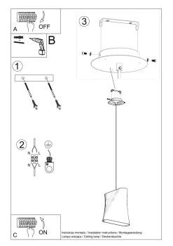 Sollux Blum 1 Hängelampe Weiß E27 Dimmbar 28x28x128cm -Beleuchtung Rabatte sxsl.0769 11