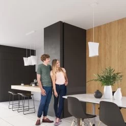 Sollux Blum 1 Hängelampe Weiß E27 Dimmbar 28x28x128cm -Beleuchtung Rabatte sxsl.0769 13