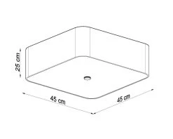 Sollux Lokko 45 Deckenlampe Schwarz 5x E27 Dimmbar 45x45x25cm -Beleuchtung Rabatte sxsl.0776 10