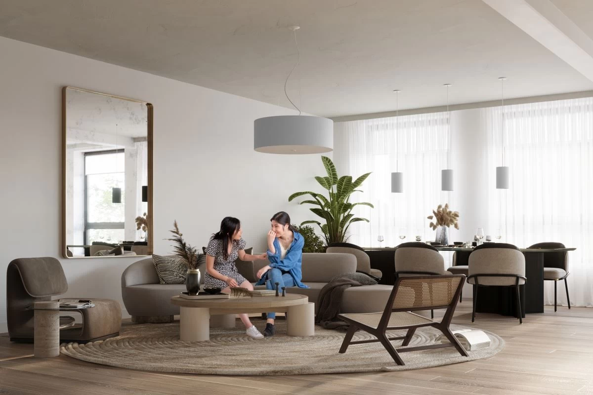 Sollux Otto 60 Deckenlampe Weiß 5x E27 Dimmbar 60x60x30cm 4 Sollux Otto 60 Deckenlampe Weiß 5x E27 Dimmbar 60x60x30cm – Bild 4