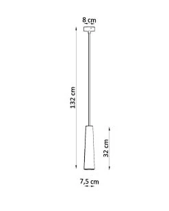 Sollux Electra Hängelampe Weiß GU10 Dimmbar 8x8x132cm -Beleuchtung Rabatte sxsl.0845 10