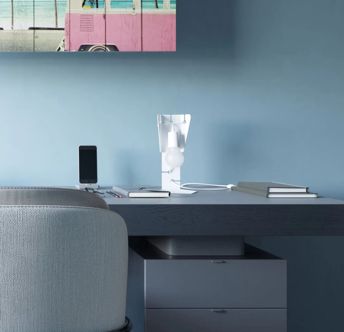 Sollux Arby Tischlampe Weiß E27 Mit Kabelschalter 15x15x31cm 3 Sollux Arby Tischlampe Weiß E27 Mit Kabelschalter 15x15x31cm – Bild 3