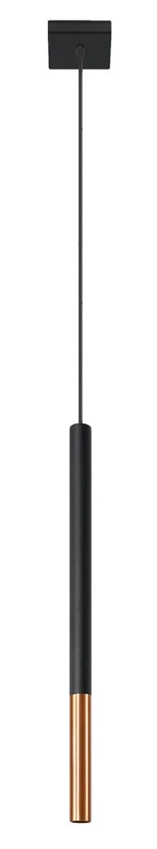 Sollux Mozaica 1 Hängelampe Schwarz, Kupfer G9 Dimmbar 8x8x100cm