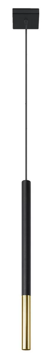 Sollux Mozaica 1 Hängelampe Schwarz, Golden G9 Dimmbar 8x8x100cm