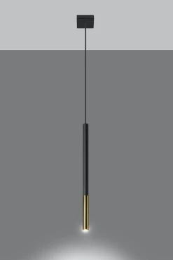 Sollux Mozaica 1 Hängelampe Schwarz, Golden G9 Dimmbar 8x8x100cm -Beleuchtung Rabatte sxsl.0891 3