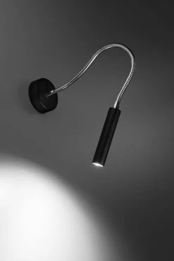 Sollux Axil Wandleselampe Schwarz G9 Mit Flexarm Dimmbar 8x52x52cm -Beleuchtung Rabatte sxsl.0910 3