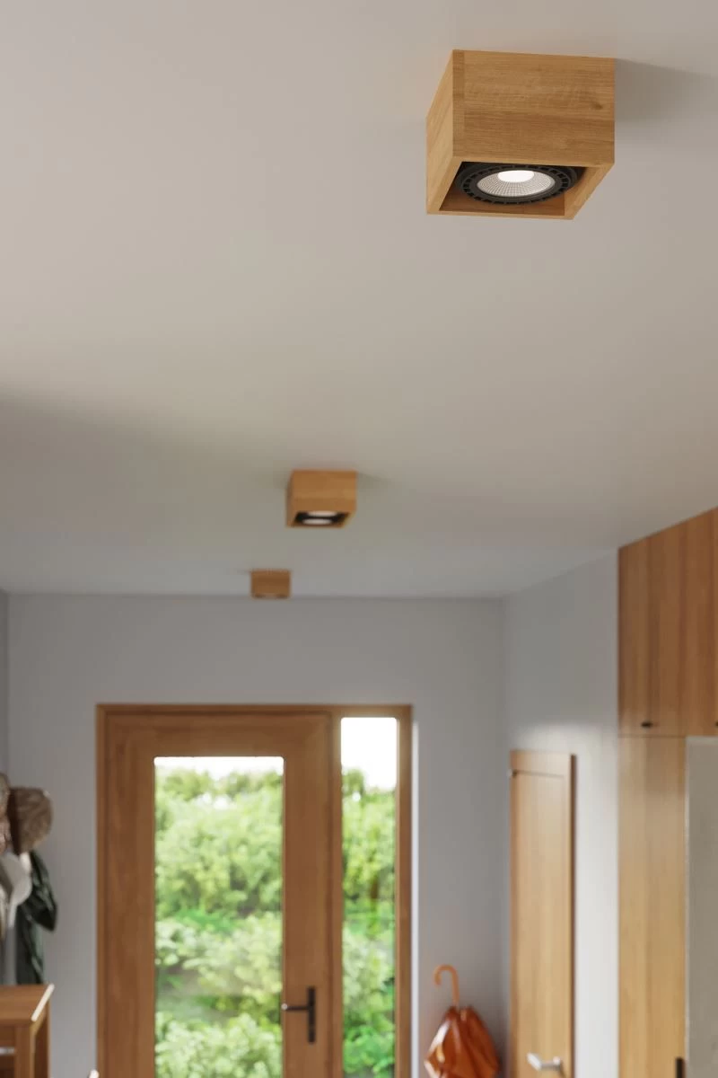 Sollux Quatro 1 Aufbauleuchte Natur Holz GU10 Dimmbar 14x14x10cm 3 Sollux Quatro 1 Aufbauleuchte Natur Holz GU10 Dimmbar 14x14x10cm – Bild 3