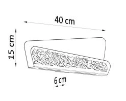 Sollux Aliza Wandlampe Weiß 2x G9 Dimmbar 40x6x15cm -Beleuchtung Rabatte sxsl.0933 10