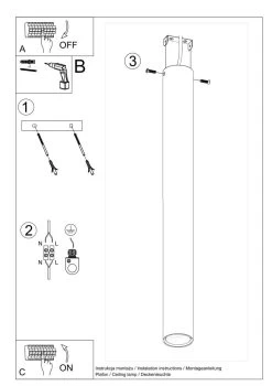 Sollux Lagos 60 Aufbauleuchte Weiß GU10 Dimmbar 6x6x60cm 16 Sollux Lagos 60 Aufbauleuchte Weiß GU10 Dimmbar 6x6x60cm -Beleuchtung Rabatte sxsl.0999 11