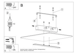 Sollux Azalia Deckenlampe Weiß, Chrom 2x G9 Dimmbar 45x30x5,5cm -Beleuchtung Rabatte sxsl.1007 11