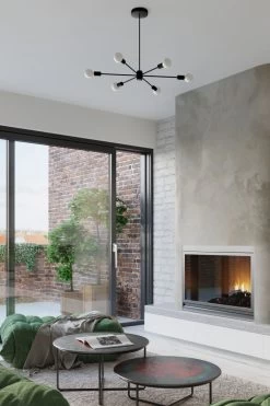 Sollux Lango 5 Deckenlampe Schwarz 5x E27 Dimmbar 66x66x46cm -Beleuchtung Rabatte sxsl.1022 13