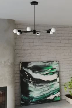 Sollux Lango 5 Deckenlampe Schwarz 5x E27 Dimmbar 66x66x46cm -Beleuchtung Rabatte sxsl.1022 15