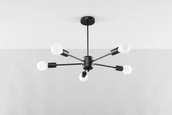 Sollux Lango 5 Deckenlampe Schwarz 5x E27 Dimmbar 66x66x46cm -Beleuchtung Rabatte sxsl.1022 2